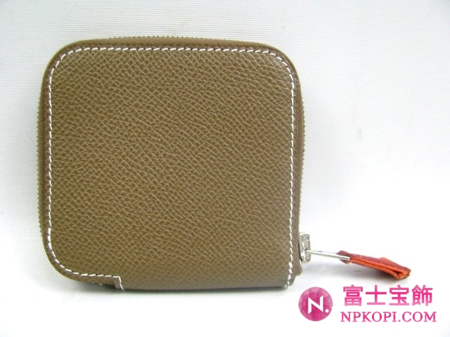 エルメスコインケースエトゥープ（シルバー金具）HERMES328038